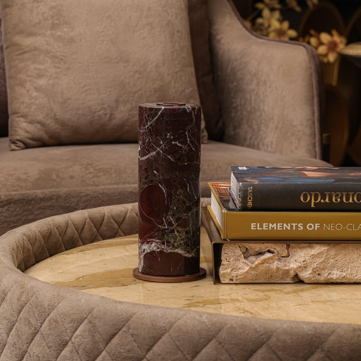 Vases Candle Stand Brown - Large - Daamaira Home and Living Ltd