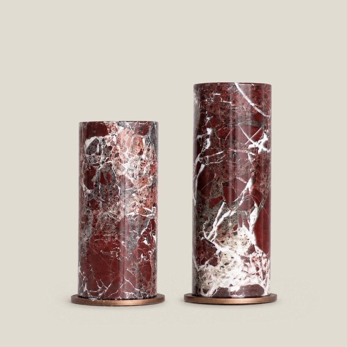 Vases Candle Stand Brown - Small - Daamaira Home and Living Ltd