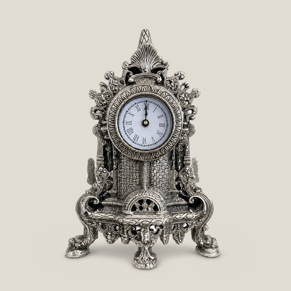 Classic Brass Clock - Daamaira Home and Living Ltd