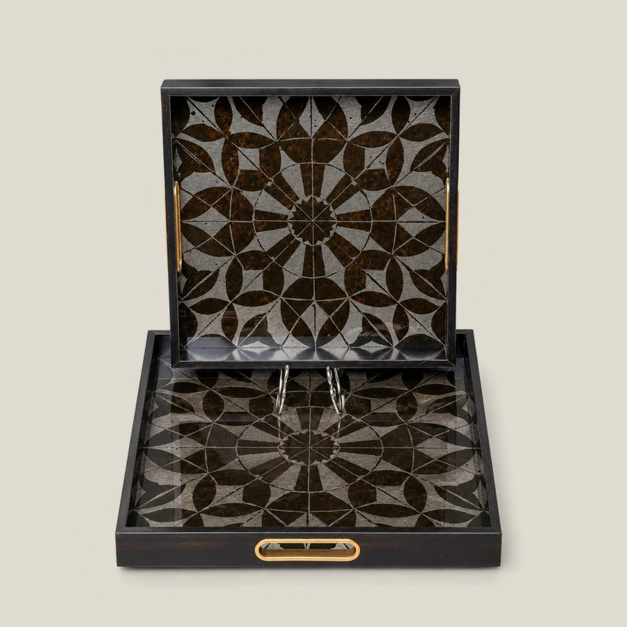 Classic Serving/Vanity Tray -  Set Of 2