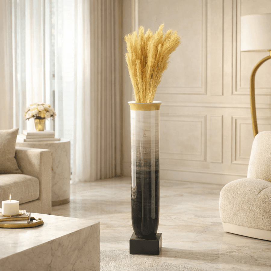 Coop Brushed Slate Flower Vase