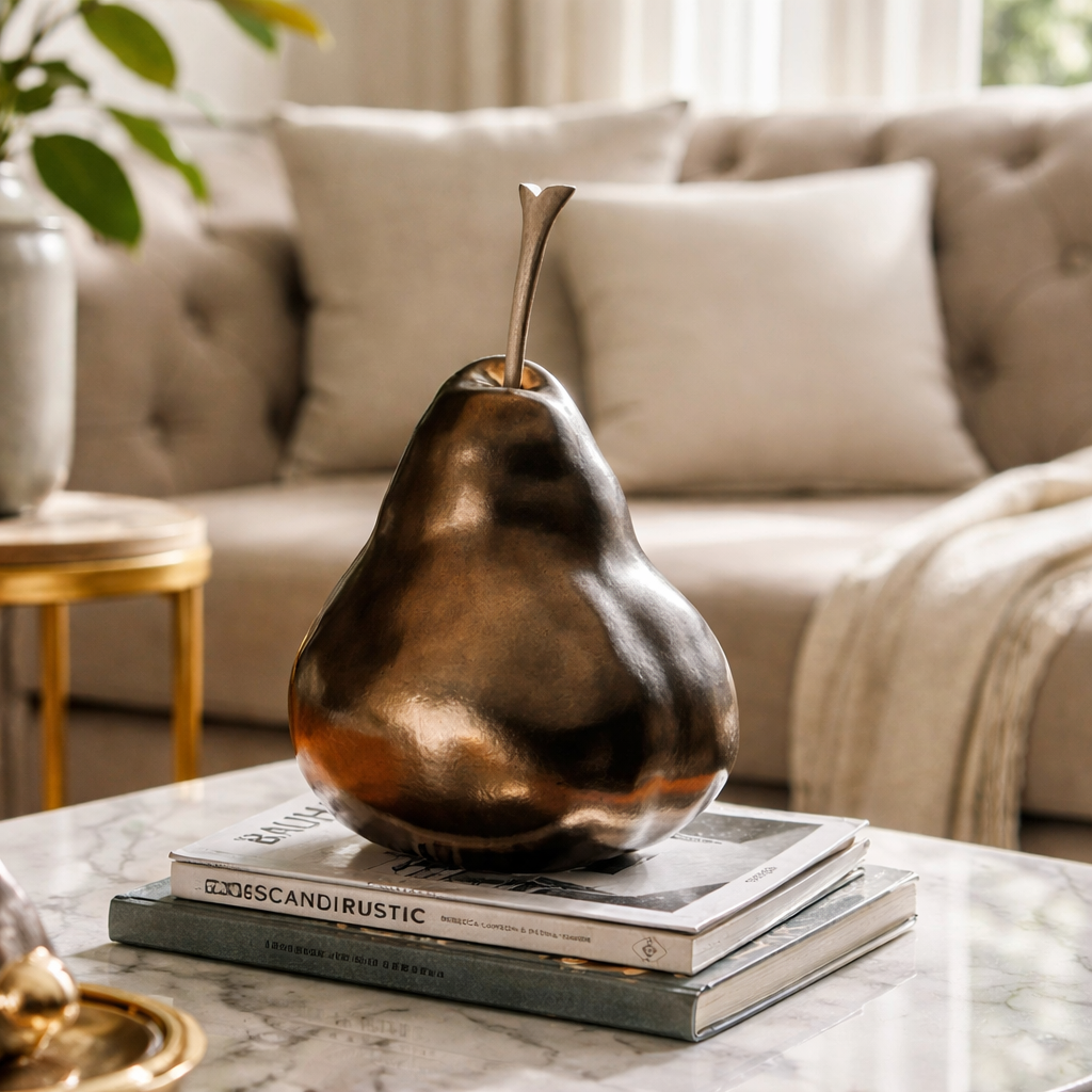 The Elegant Copper Pear Decor