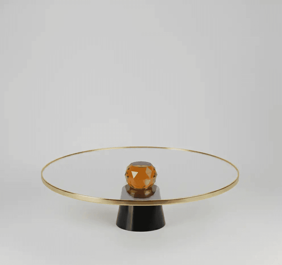 Decorative Platters Crystal Base Cake Stand - Daamaira Home and Living Ltd