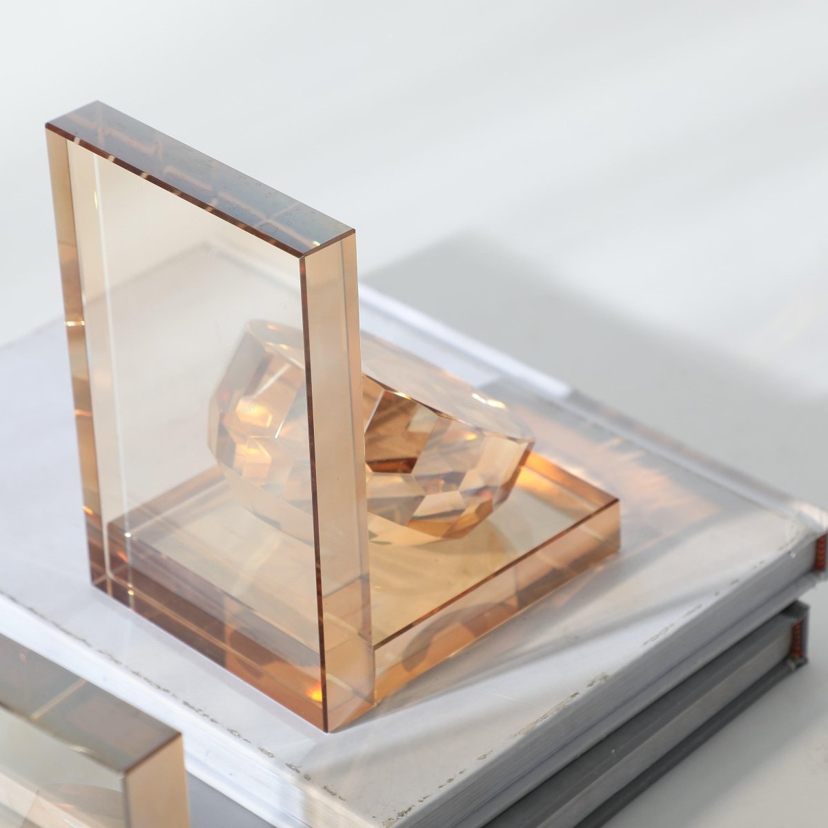 Decor Objects Crystal Bookend - Daamaira Home and Living Ltd