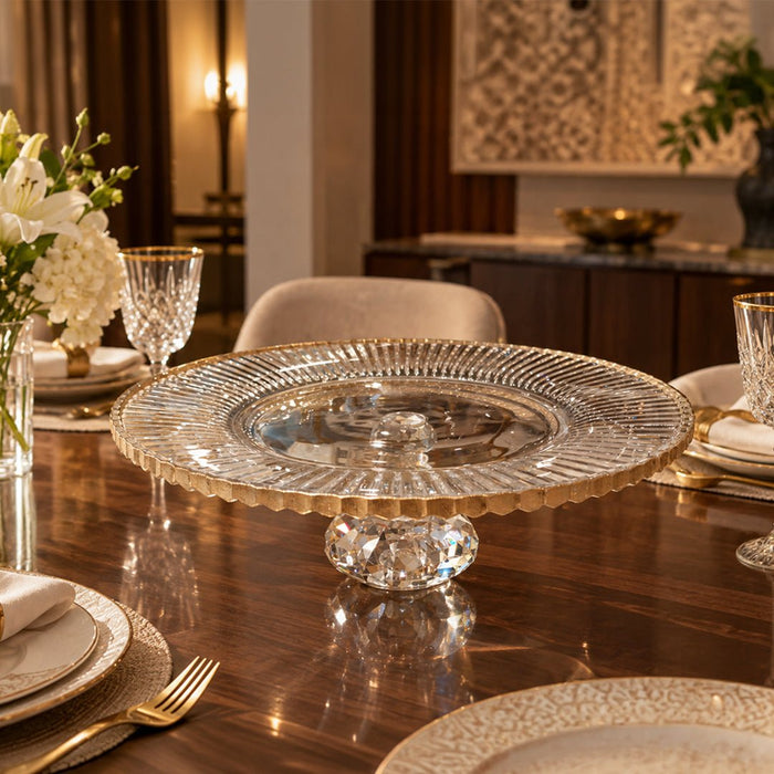 Crystal Cake Stand/Serving Platter