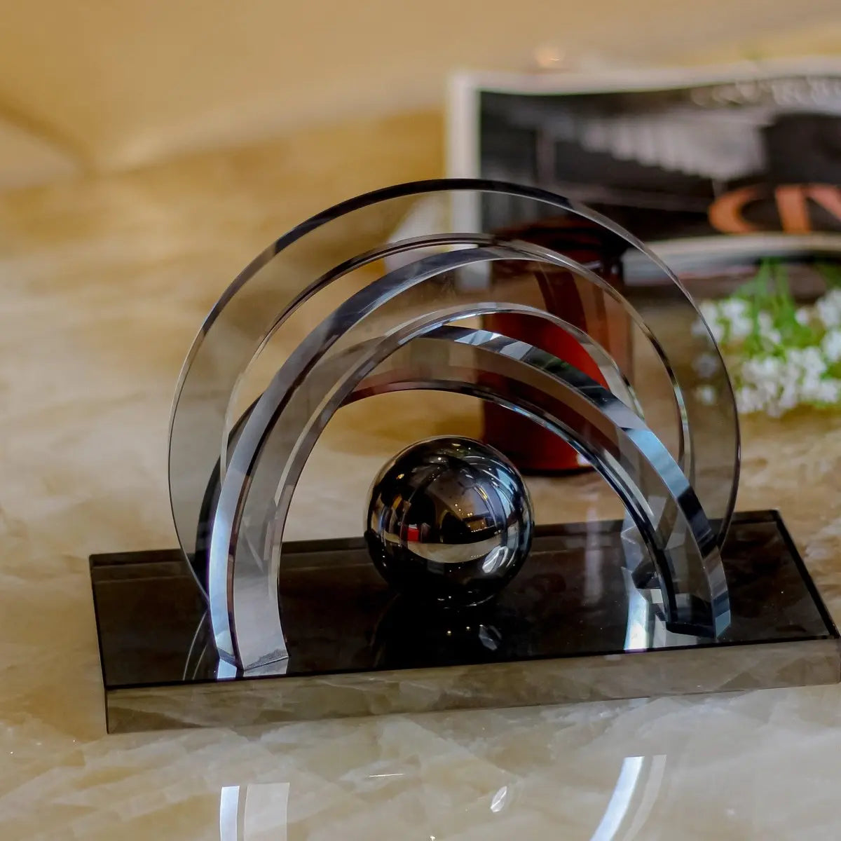 Decor Objects Crystal Sculpture - Daamaira Home and Living Ltd