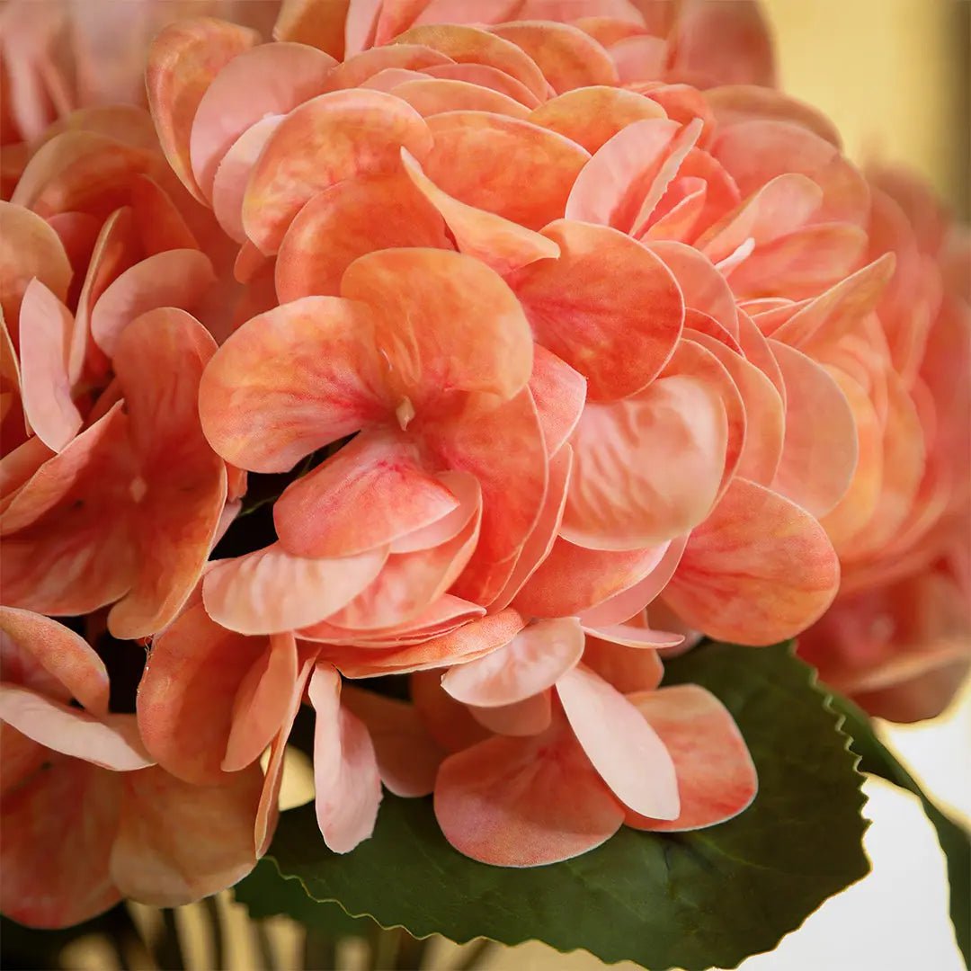 Daamaira Coral Faux Hydrangea Cluster - Daamaira Home and Living Ltd
