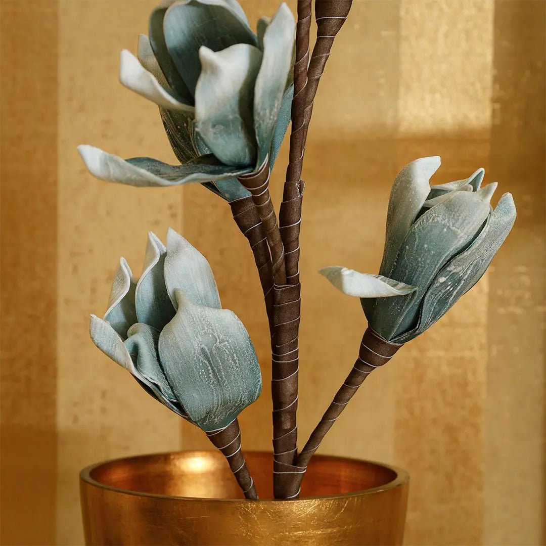 Daamaira Dusty Teal Magnolia Branch - Daamaira Home and Living Ltd