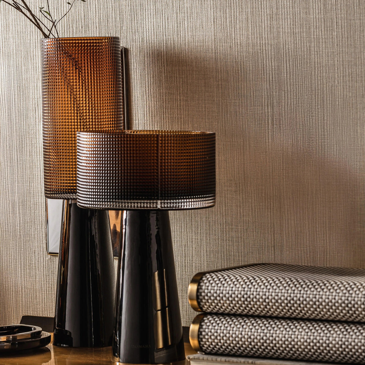 Vases Dark Prism Medium - Daamaira Home and Living Ltd