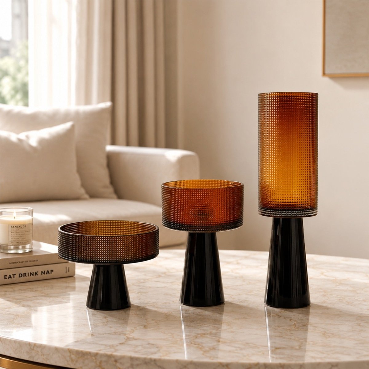 Vases Dark Prism Vase - Daamaira Home and Living Ltd