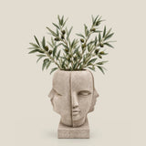 Dual Muse Planter Beige - 24 Inch — thumbnail 1