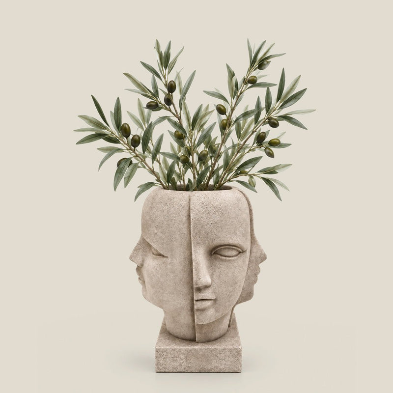 Dual Muse Planter Beige - 24 Inch — image 1