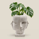 Dual Muse Planter (Grey) - 31 Inch — thumbnail 1