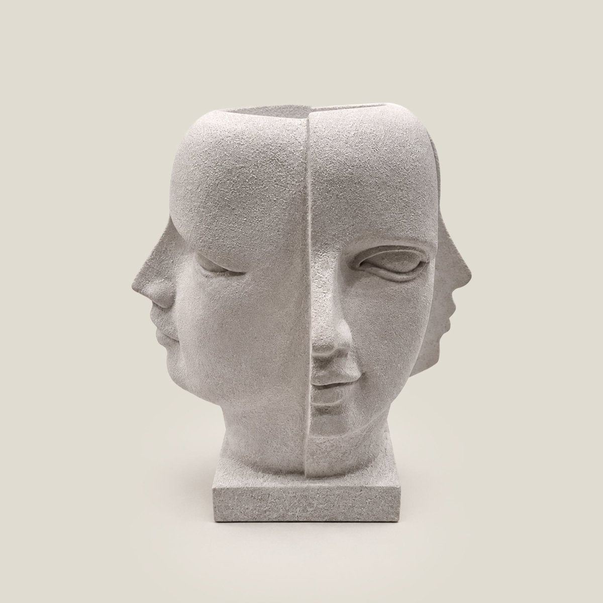 Dual Muse Planter (White) - 30 inches - Daamaira Home and Living Ltd