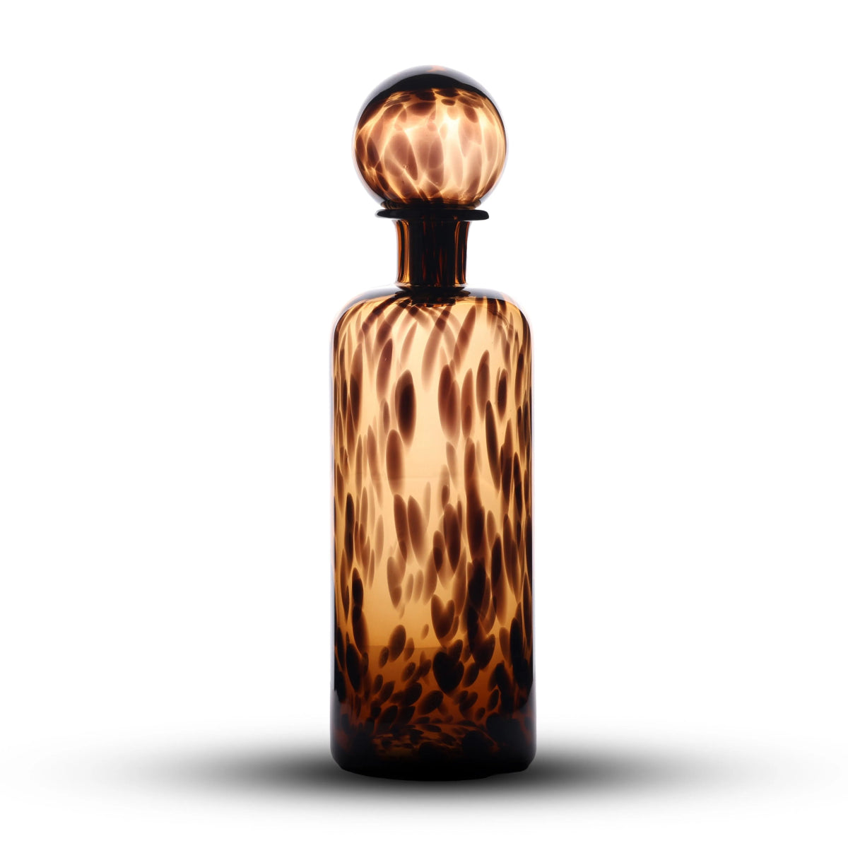 Vases Egyptian Tall Glass Vase with Lid - Daamaira Home and Living Ltd