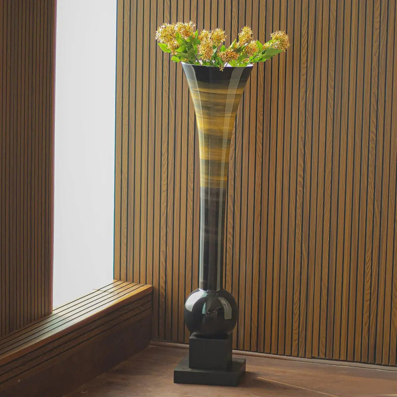 Egyptian Wooden Flower Vase — image 5
