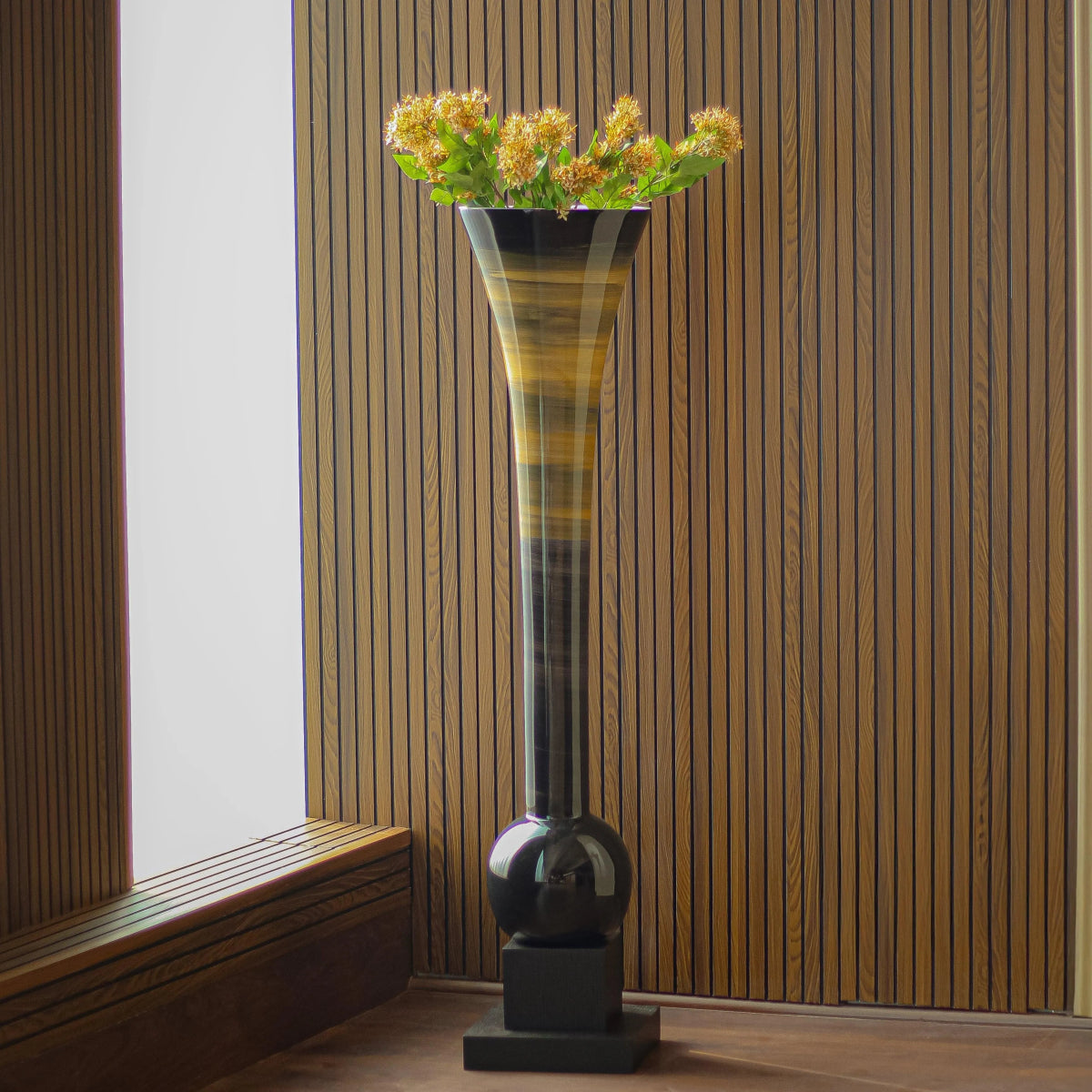 Vases Egyptian Wooden Vase - Daamaira Home and Living Ltd