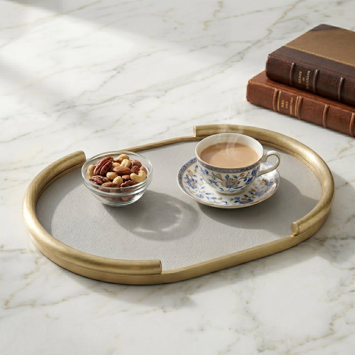 Elegant Oval Vanity/Serving Tray