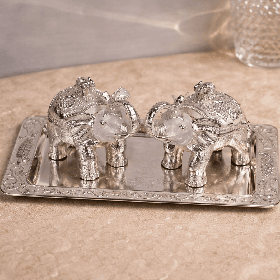 Elephant Gift Set with Tray