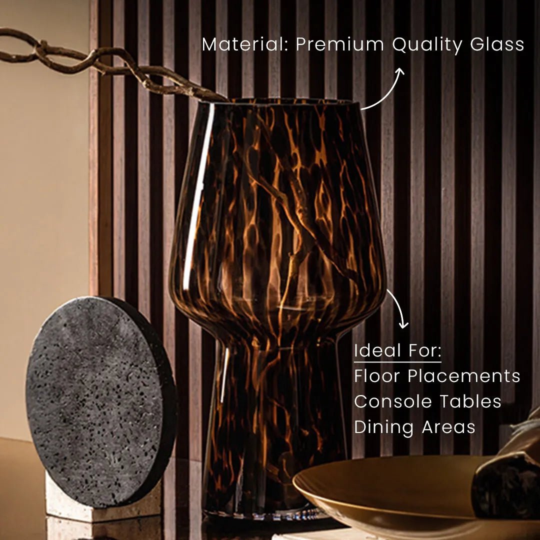 Vases Elysian Tall Glass Vase - Daamaira Home and Living Ltd