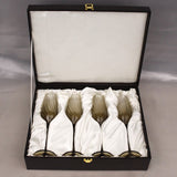 Emerald Set Of 4 Champagne Flutes with Gift Box — view 3
