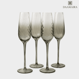 Emerald Set Of 4 Champagne Flutes with Gift Box — view 2
