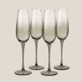 Emerald Set Of 4 Champagne Flutes with Gift Box — view 1