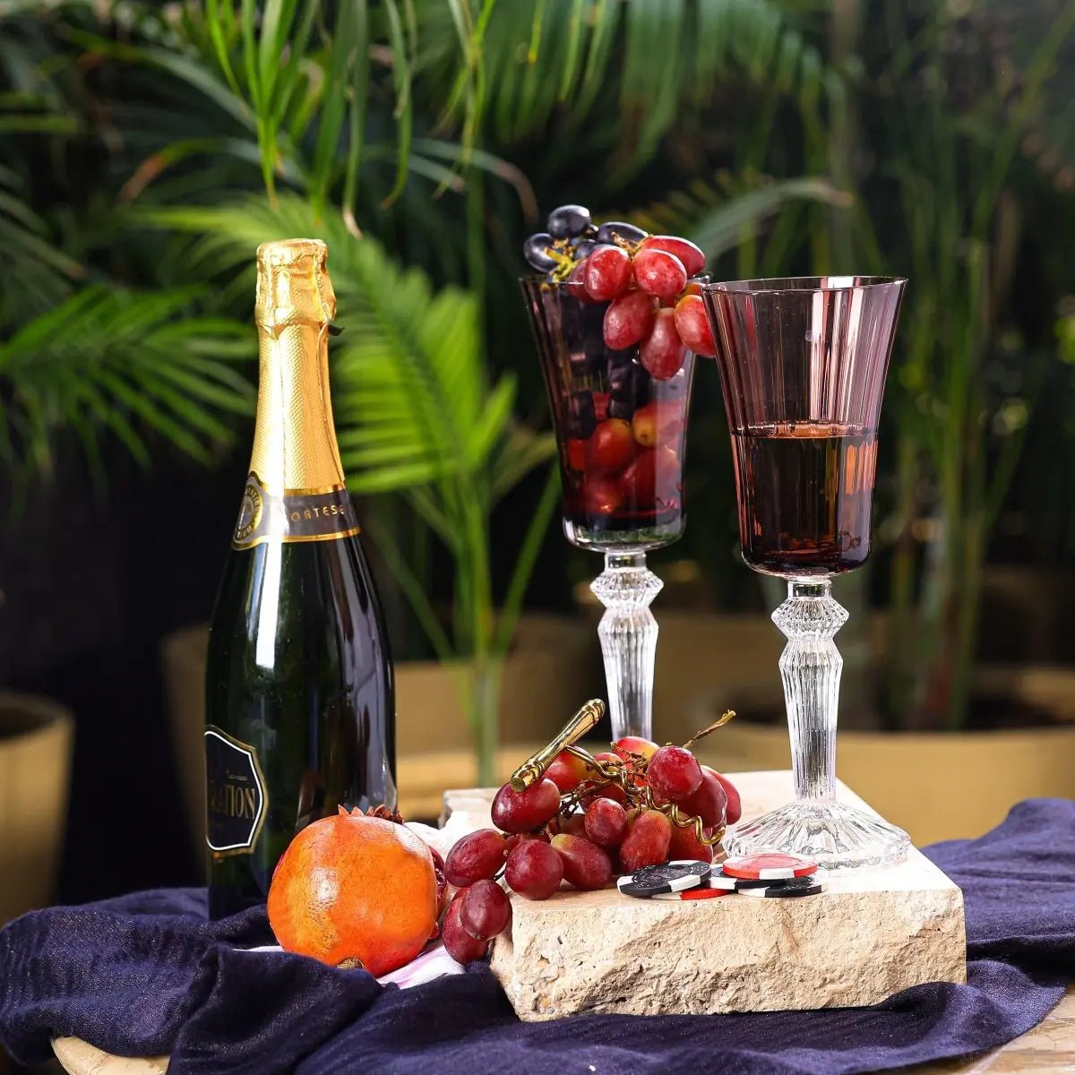 Drinking Glasses Emperador Wine Glass - Set of 4 with Gift Box - Daamaira Home and Living Ltd