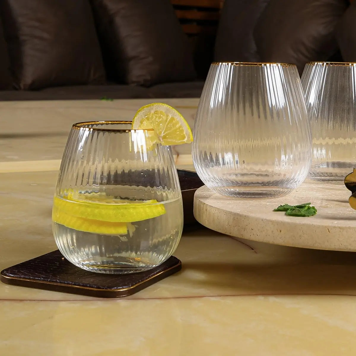 Drinking Glasses Finesse Set Of 4 Bourgogne Glasses - Daamaira Home and Living Ltd