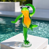 Murano Glass Frog Sculpture — view 5