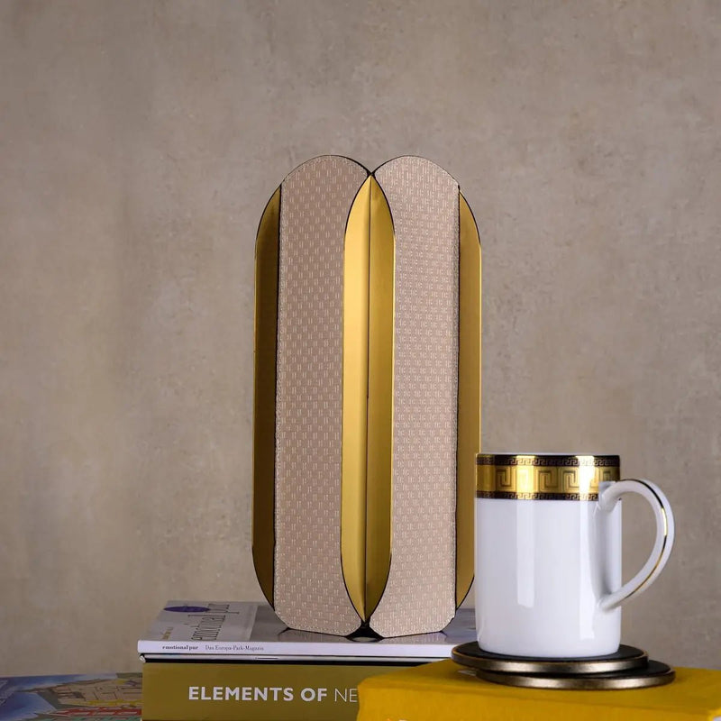 Geometric Gold Flower Vase — image 6