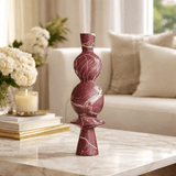 Geometric Marble Sculpture - Wine — view 1