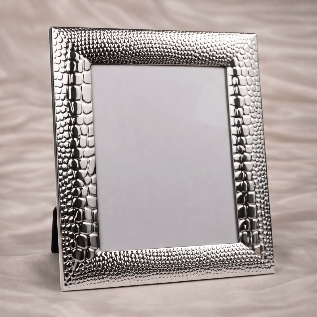 Gloss Silver Photo Frame - Daamaira Home and Living Ltd