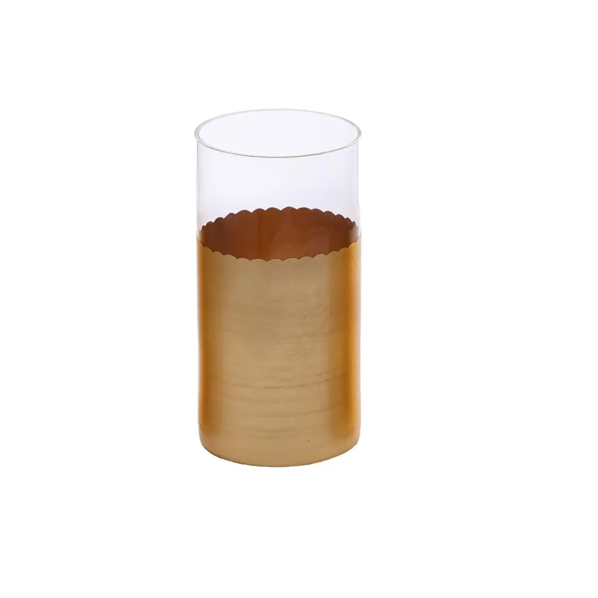Drinking Glasses Gold Set Of 4 High Ball Glasses - Daamaira Home and Living Ltd