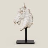 Horse Statue on Iron Base — view 1