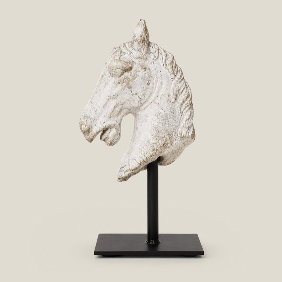 Horse Statue on Iron Base