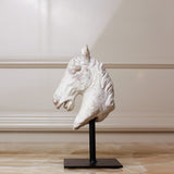 Horse Statue on Iron Base — view 4