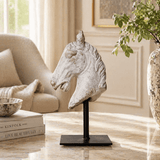 Horse Statue on Iron Base — view 2
