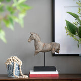 Horse statue with stand — view 3