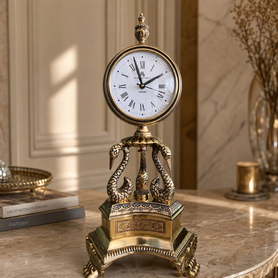 Imperial Swan Clock