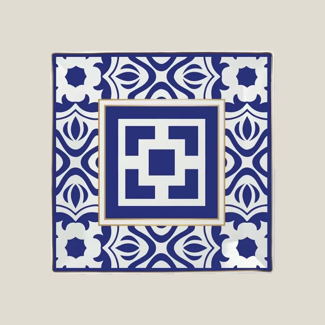 Infinity Blue Mini Tray B 15x15 - Daamaira Home and Living Ltd