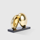 Intersecting Gold Decor Object — view 3