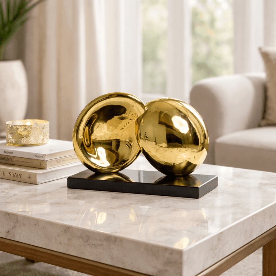 Intersecting Gold Decor Object