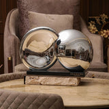 Intersecting Silver Decor Object — view 2