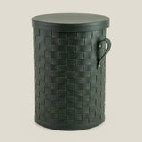 Leather Laundary Basket With Lid — thumbnail 1