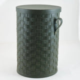 Leather Laundary Basket With Lid - Large — view 4