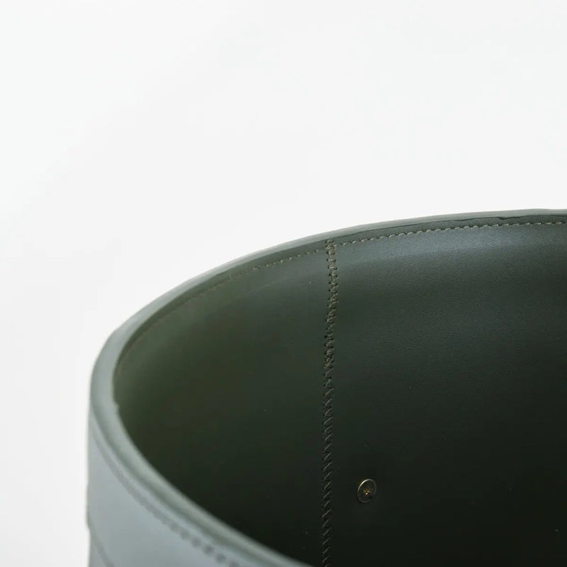 Leather Laundary Basket With Lid — image 6