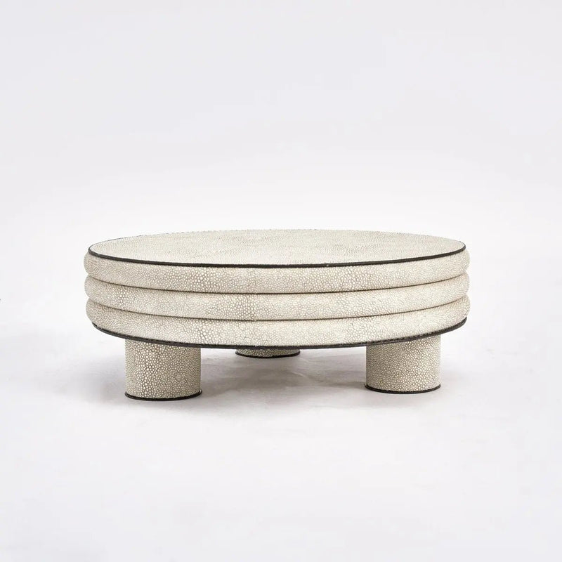 Leather Round Stool- Low Rise — image 5