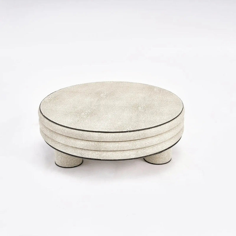 Leather Round Stool- Low Rise — image 6