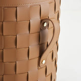 Leather Storage Basket With Lid — thumbnail 4